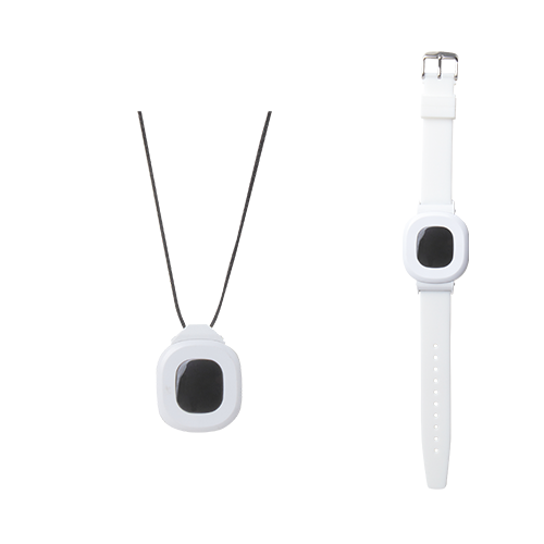 Wireless pendant and wrist-worn call-for-aid button